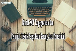 Bimtek SOP Kepegawaian Dan Petunjuk Teknis Pengadaan Barang Jasa Pemerintah